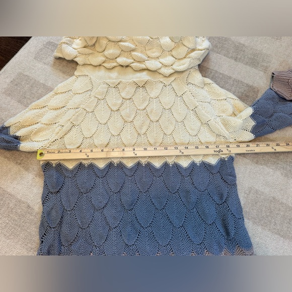 Easel Women’s Chunky Knit Colorblock Cowl Neck Sweater NWT (Size S) - Picture 6 of 7